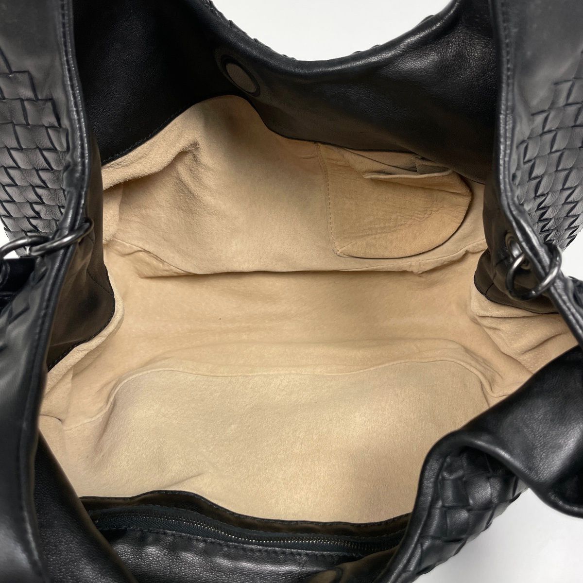 ボッテガヴェネタ BOTTEGAVENETA イントレチャート ショルダーバッグ ハンドバッグ ショルダーバッグ レザー ブラック 125787 レディース 【中古】