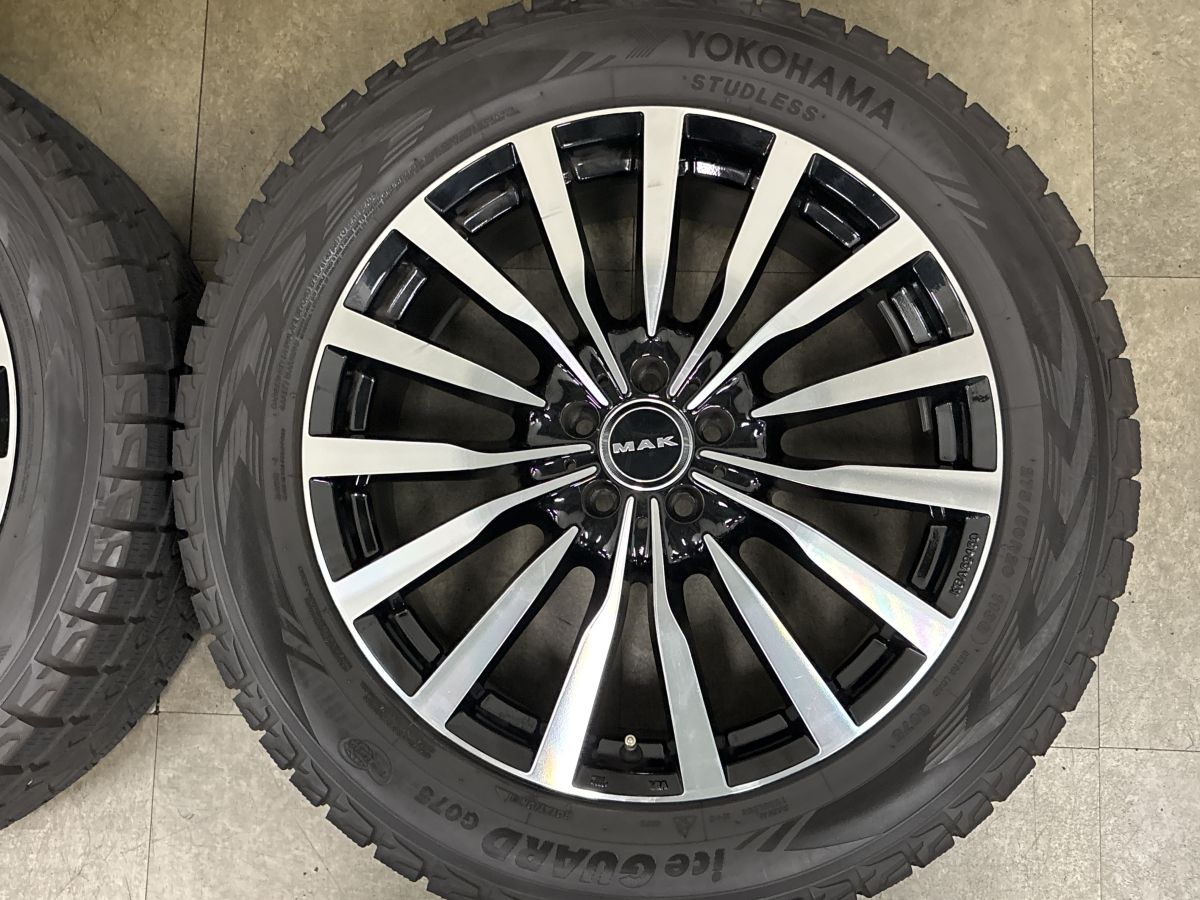 【程度良好品】MAK KLONE 20in 8.5J +53 PCD112 ヨコハマ アイスガード G075 275/50R20 スタッドレス メルセデスベンツ GLE W166/W167