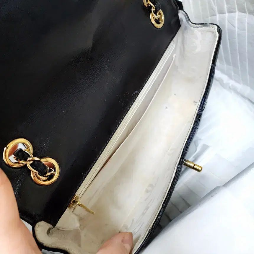中古シャネル 7番台 ワイルド スティッチ チェーンショルダーバッグ 2 55バッグ (A퀄中古)