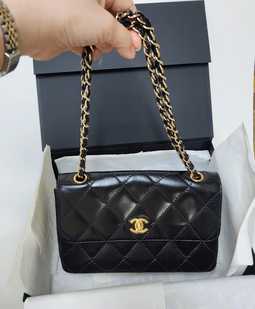 中古シャネル 7番台 ワイルド スティッチ チェーンショルダーバッグ 2 55バッグ (A퀄中古)