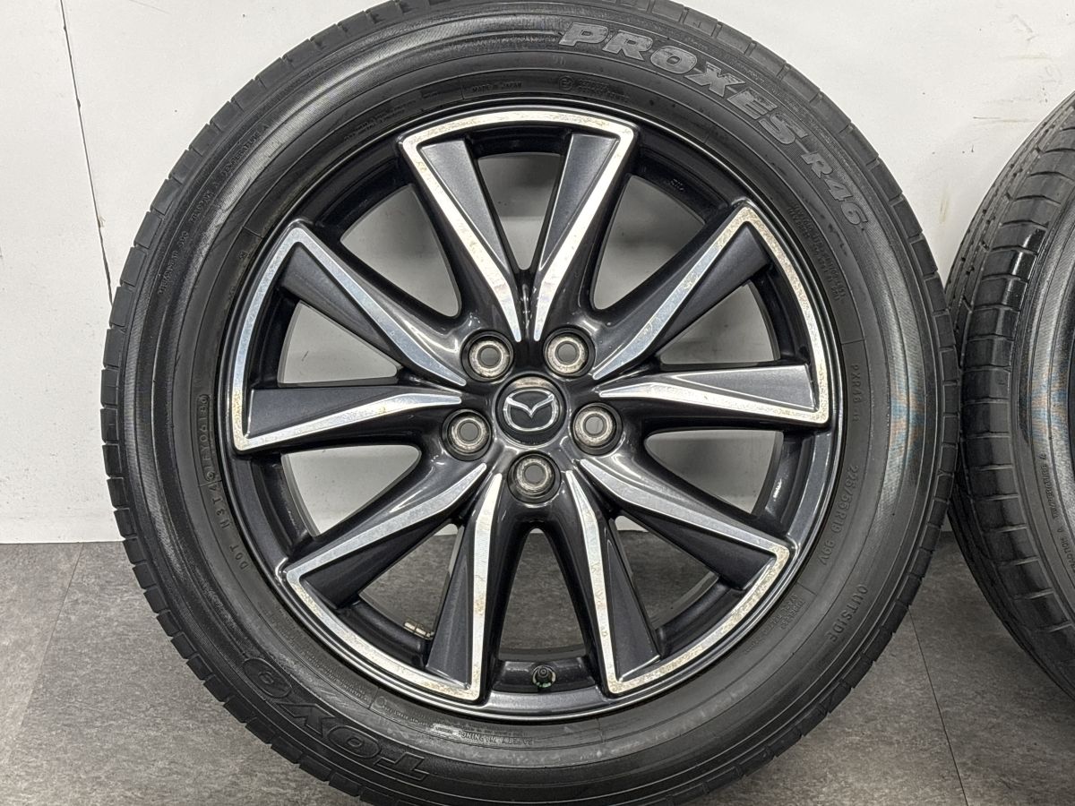 【交換用に】マツダ CX-5 純正 19in 7J +45 PCD114.3 トーヨー プロクセス R46 225/55R19 CX-8 流用 ノーマル戻し MAZDA 即納可能