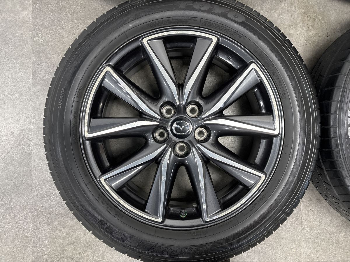 【交換用に】マツダ CX-5 純正 19in 7J +45 PCD114.3 トーヨー プロクセス R46 225/55R19 CX-8 流用 ノーマル戻し MAZDA 即納可能