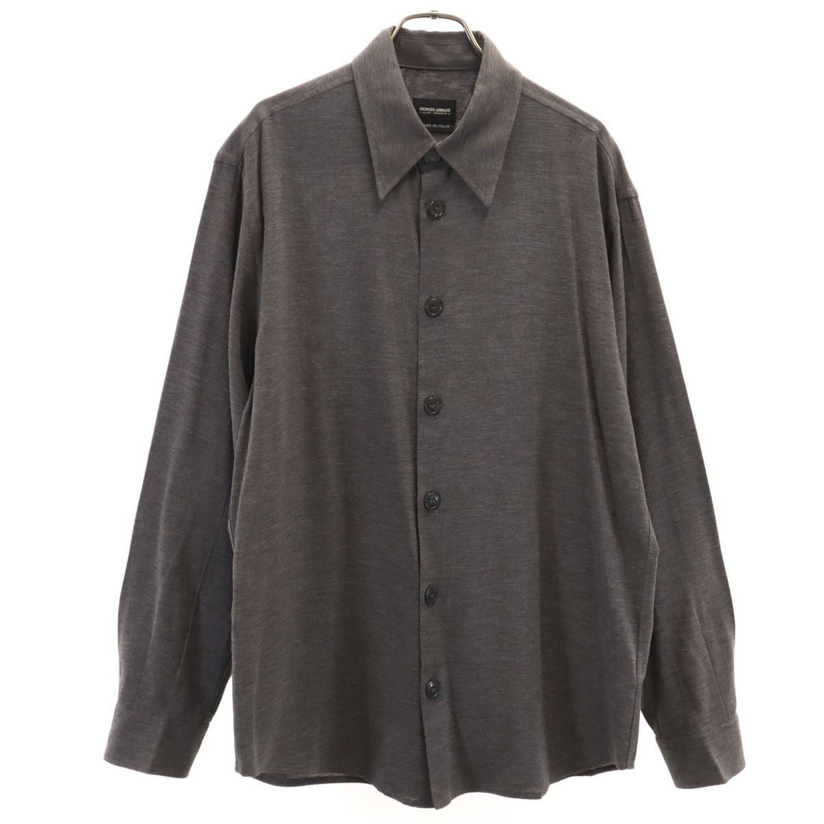 GIORGIO ARMANI 長袖シャツ イタリア製 シルク100% GIORGIO ARMANI 