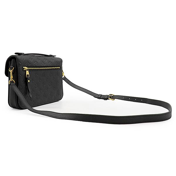 ルイヴィトン LOUIS VUITTON 2WAYバッグ ポシェット メティス MM モノグラムアンプラント ノワール ゴールド金具 黒 ショルダーバッグ M41487 DU0178 【箱】【中古】
