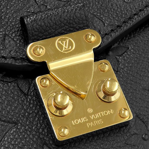 ルイヴィトン LOUIS VUITTON 2WAYバッグ ポシェット メティス MM モノグラムアンプラント ノワール ゴールド金具 黒 ショルダーバッグ M41487 DU0178 【箱】【中古】
