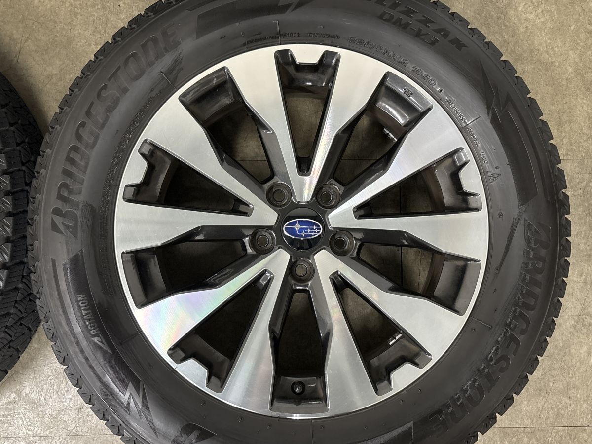 【交換用に】スバル BS9 レガシィアウトバック 純正 18in 7J +55 PCD114.3 ブリヂストン ブリザック DM-V3 225/65R18 ノーマル戻し