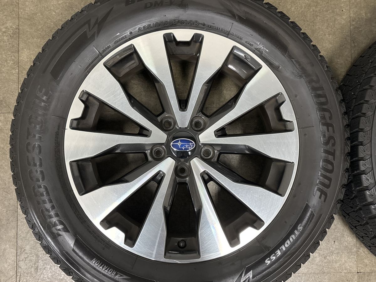 【交換用に】スバル BS9 レガシィアウトバック 純正 18in 7J +55 PCD114.3 ブリヂストン ブリザック DM-V3 225/65R18 ノーマル戻し