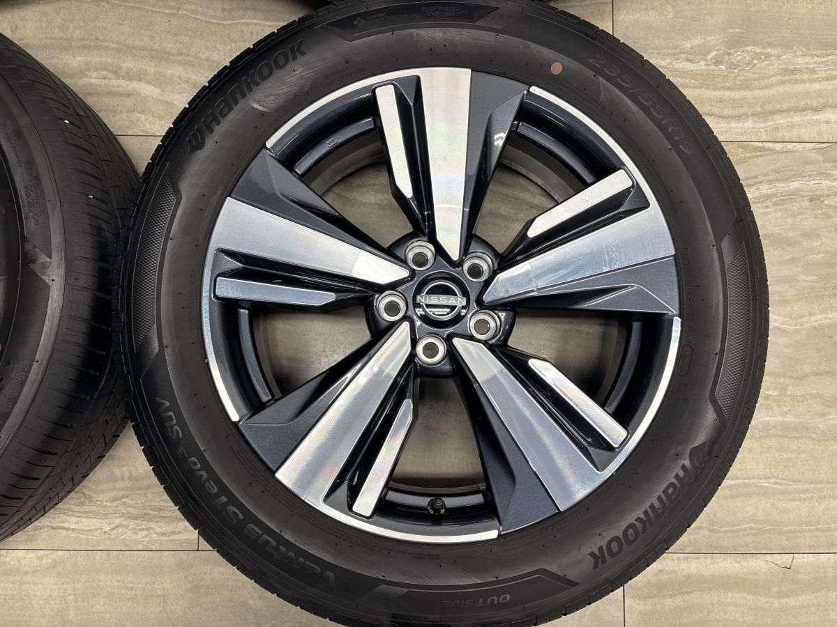 【美品 バリ溝】ニッサン T33 エクストレイル 純正 19in 7.5J +40 PCD114.3 ハンコック ベンタス S1 evo3 SUV 235/55R19 ノーマル戻し