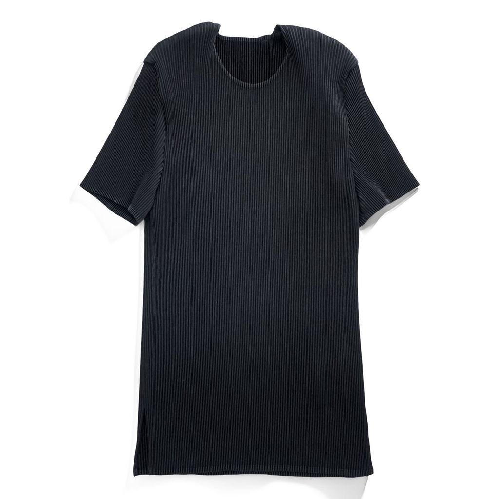 ISSEY MIYAKE FETE 日本製 プリーツ 半袖 カットソー Tシャツ M サイド 