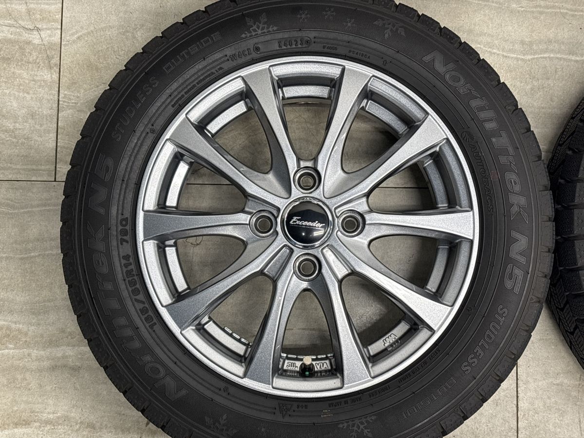 【バリ溝 美品】エクシーダー 14in 4.5J +45 PCD100 ノーストレック N5 165/65R14 パッソ タンク ルーミー インサイト デリカD:2 即納可能 【バリ溝 美品】エクシーダー 14in 4.5J +45 PCD100 ノーストレック N5 165/65R14 パッソ タンク ルーミー インサイト デリカD:2 即納可能