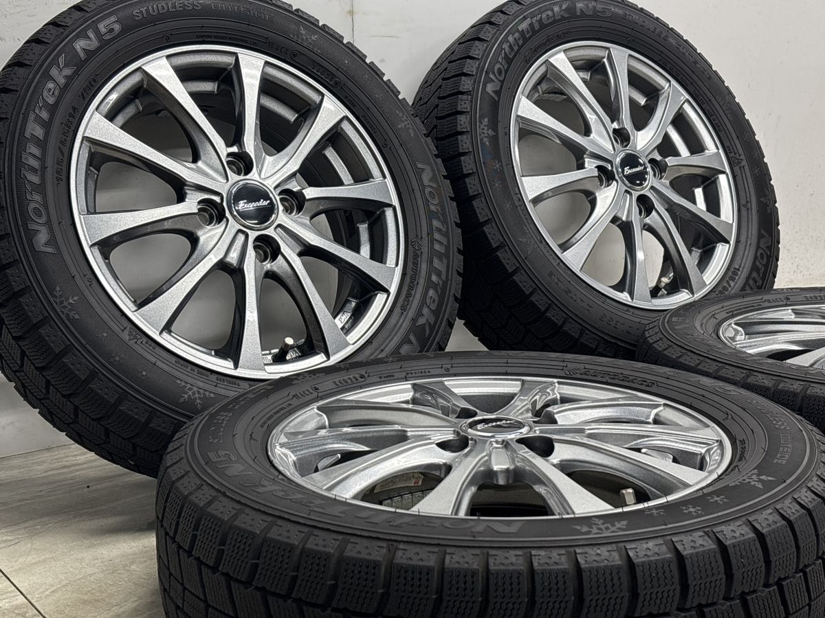 【バリ溝 美品】エクシーダー 14in 4.5J +45 PCD100 ノーストレック N5 165/65R14 パッソ タンク ルーミー インサイト デリカD:2 即納可能 【バリ溝 美品】エクシーダー 14in 4.5J +45 PCD100 ノーストレック N5 165/65R14 パッソ タンク ルーミー インサイト デリカD:2 即納可能