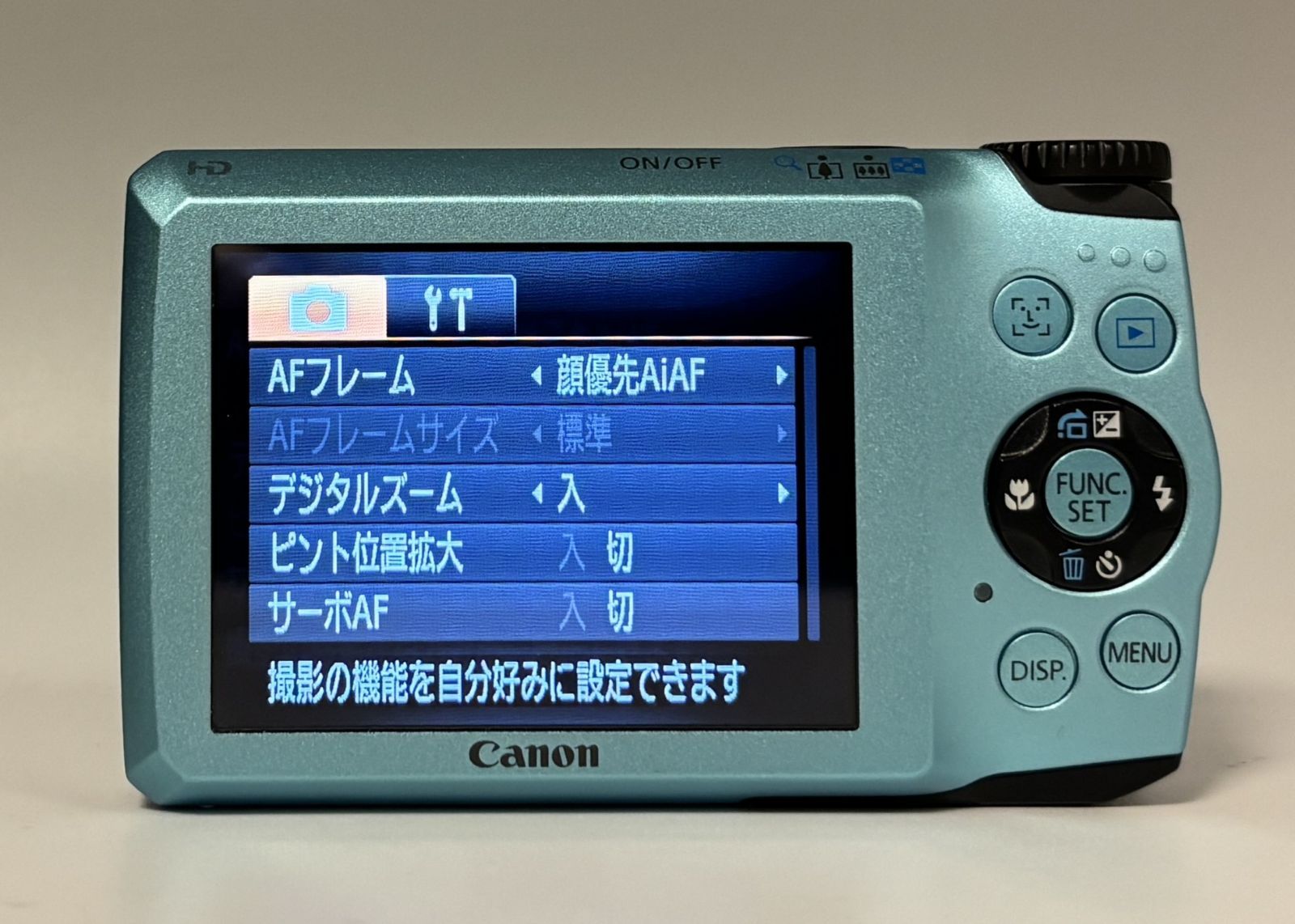 美品 Canon PowerShot A3200 IS ブルー コンパクトデジタルカメラ