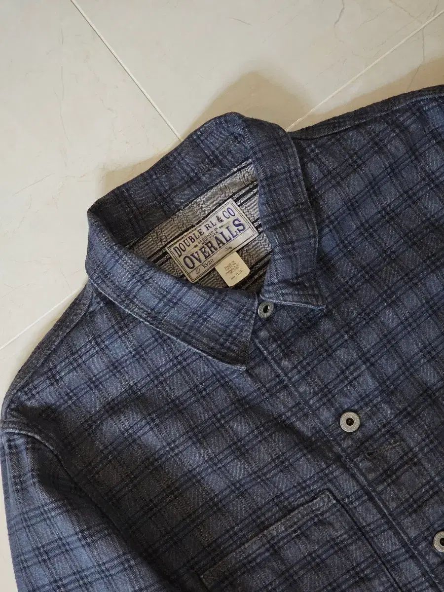 25SS RRA ダブルアールエル チェック ジャカード デニム カバーオール ジャケット 25SS RRA ダブルアールエル チェック ジャカード デニム カバーオール ジャケット