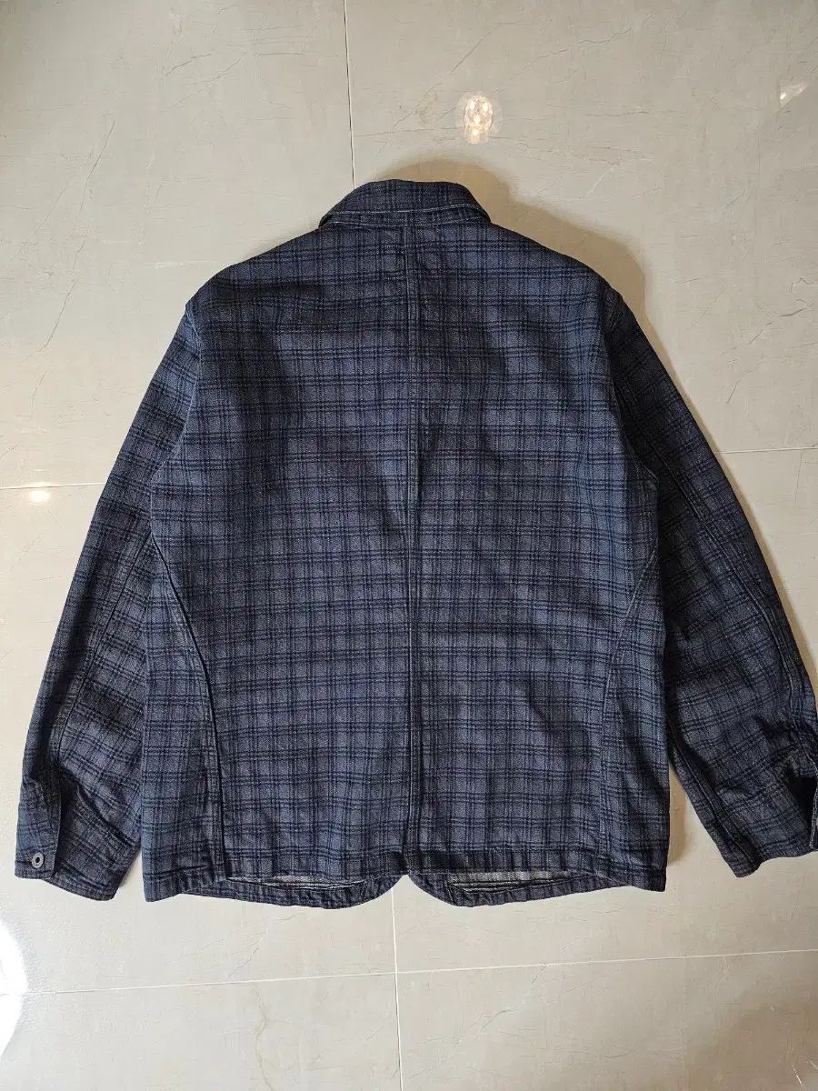 25SS RRA ダブルアールエル チェック ジャカード デニム カバーオール ジャケット 25SS RRA ダブルアールエル チェック ジャカード デニム カバーオール ジャケット