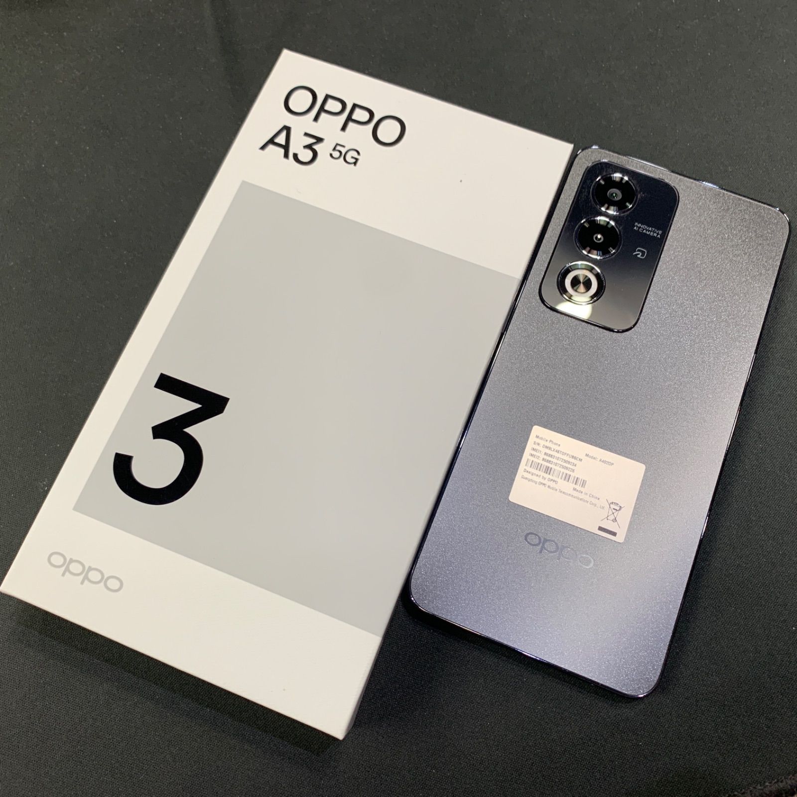 【美品】OPPO A3 5G Softbank 128GB A402OP ブラック