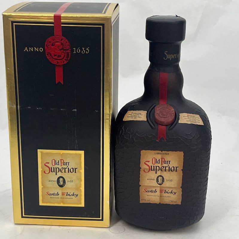 【未成年の飲酒は法律で禁じられています】Old Parr(オールドパー) スーペリア 箱入り　旧ボトル ブレンデッド ウイスキー イギリス 750ml ]