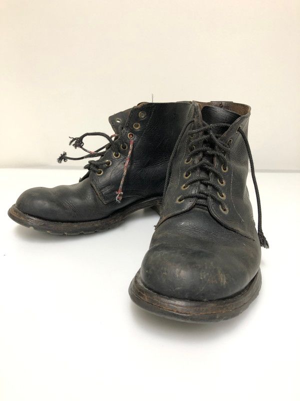 【現状渡し品】 MILITARY ミリタリー 80S SWEDEN ARMY 3CLOWN BOOTS 靴 シューズ ブーツ ヴィンテージ 【164-260508-AS-116-min】