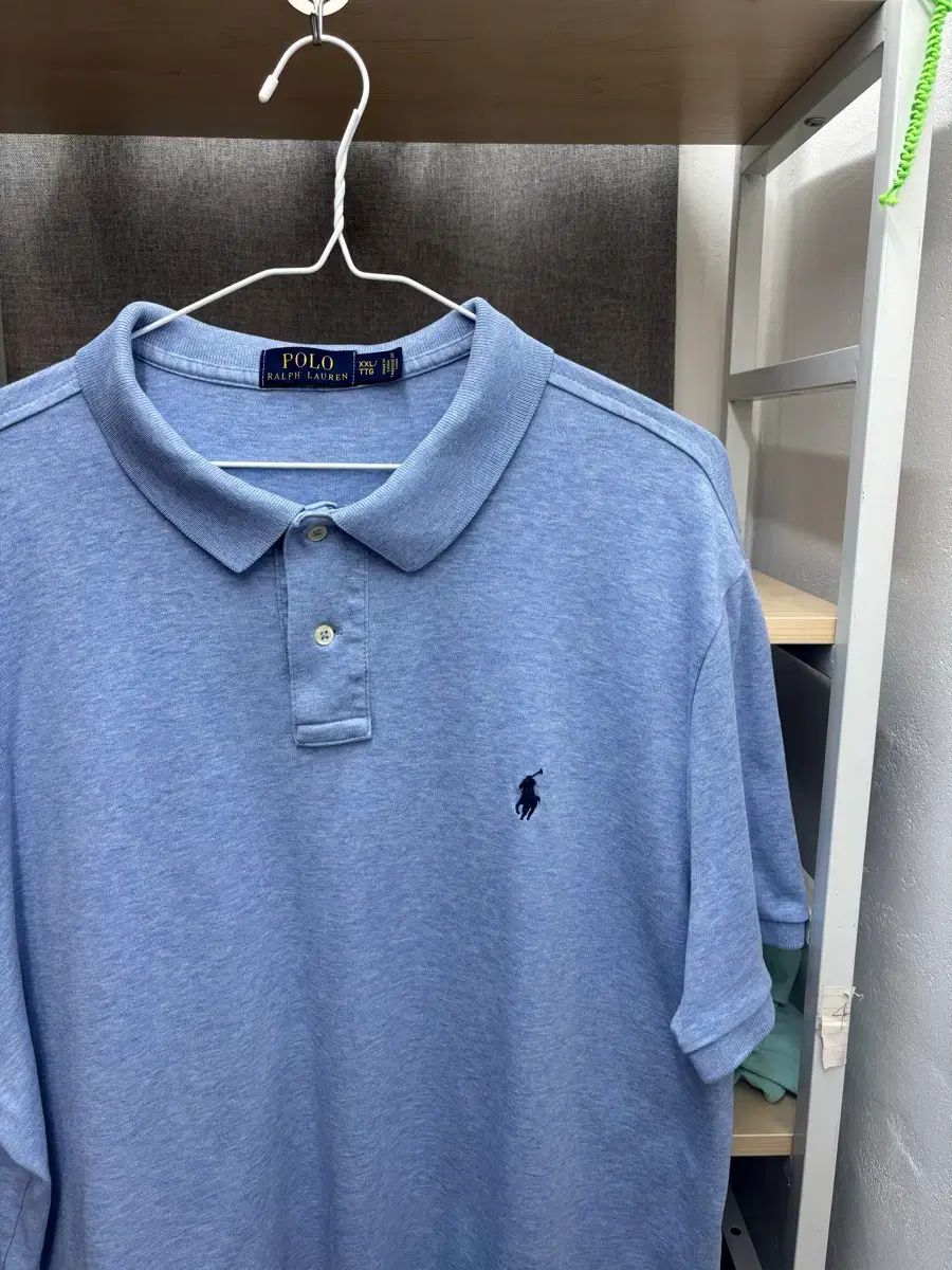 ポロラルフローレン カラーTシャツ ブルー XXL