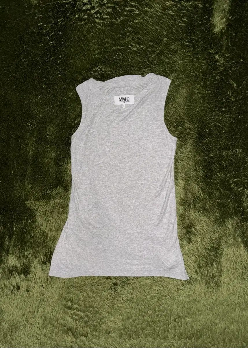 S MM6 Maison Margiela スリーブレス トップス メランジ グレー