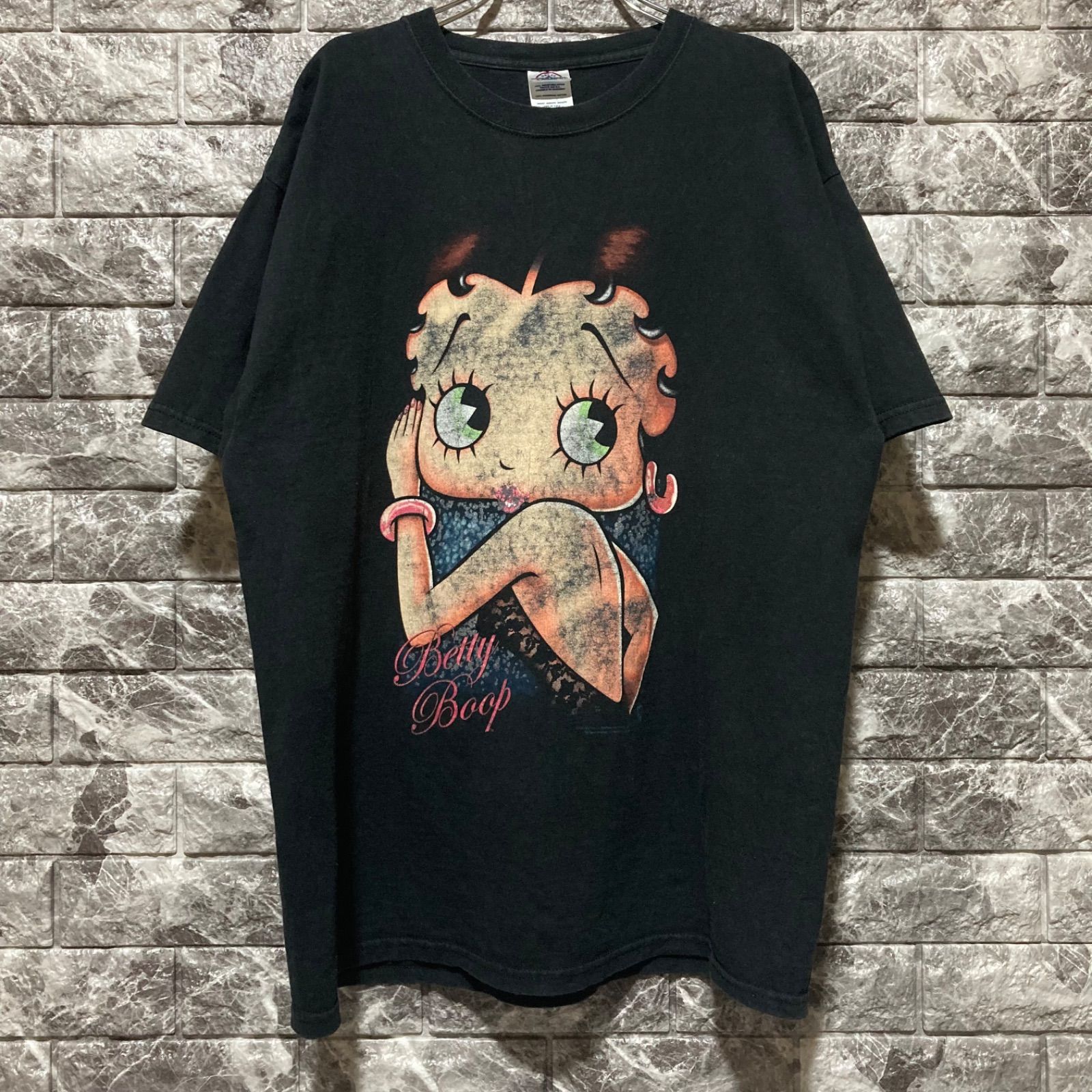 BETTY BOOP Tシャツ L ベティ ベティループ BLACK 黒 ヴィンテージ