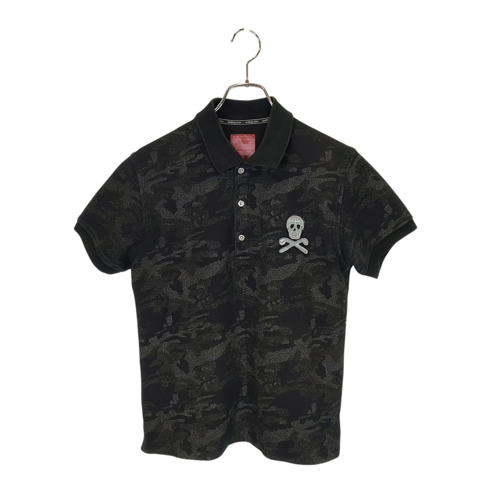 MARK&LONA マークアンドロナ ゴルフ S/S POLO 総柄 半袖 ポロシャツ ML 