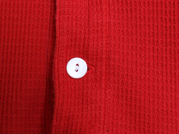 00s ポロスポーツ ラルフローレン 半袖 ポロシャツ メンズ L / オールド ポロ 半袖シャツ コットン サーマル ストレッチ カットソー レッド