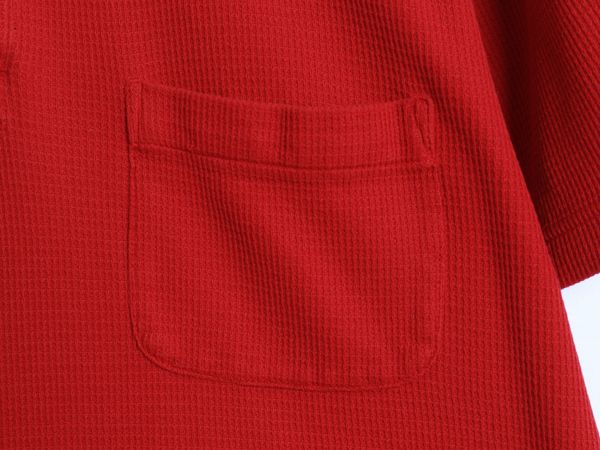 00s ポロスポーツ ラルフローレン 半袖 ポロシャツ メンズ L / オールド ポロ 半袖シャツ コットン サーマル ストレッチ カットソー レッド