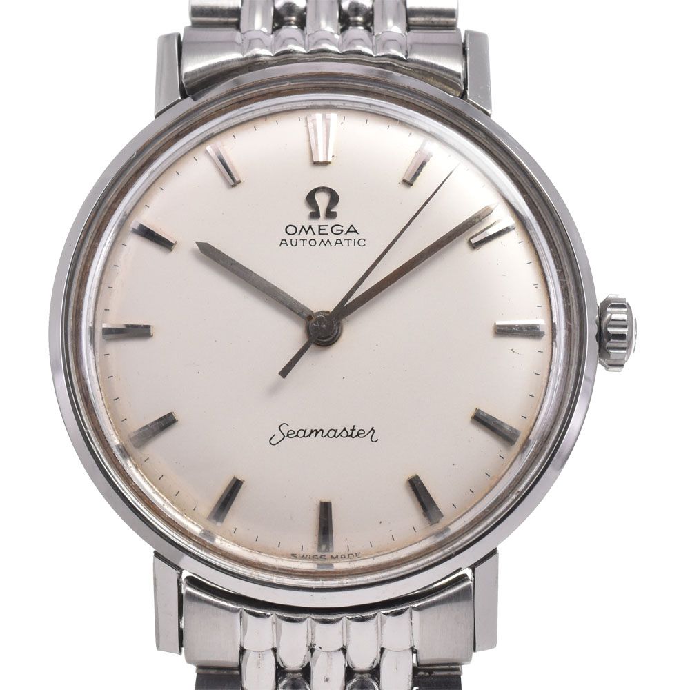オメガ OMEGA シーマスター シルバー 自動巻き メンズ 良品 腕時計 G#147139