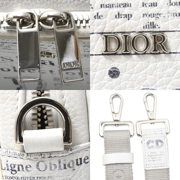 クリスチャンディオール バッグ レディース ショルダーポーチ ダニエルアーシャムコラボ ホワイト Christian Dior 中古