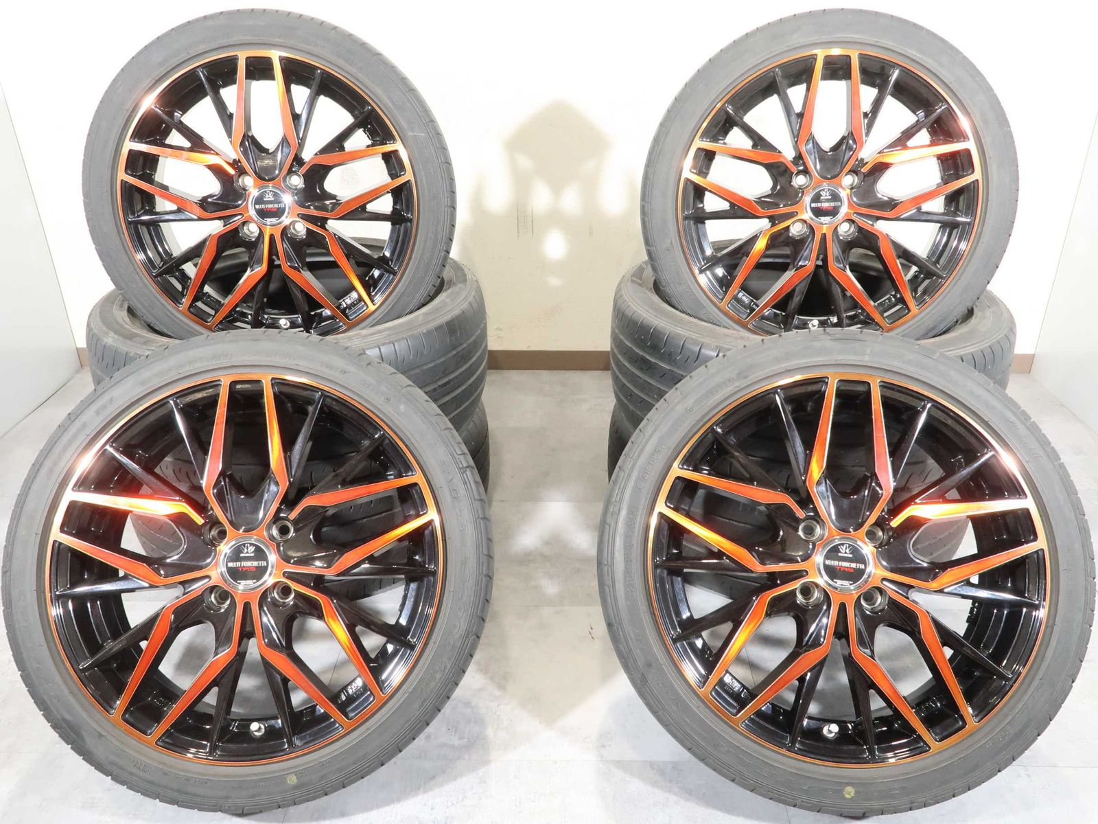 4本 マルチフォルケッタ 16インチ 5.5J +48 4H 100 ラジアル グッドイヤー イーグル LS2000 165/50R16 N-BOX タント スペーシア 軽自動車
