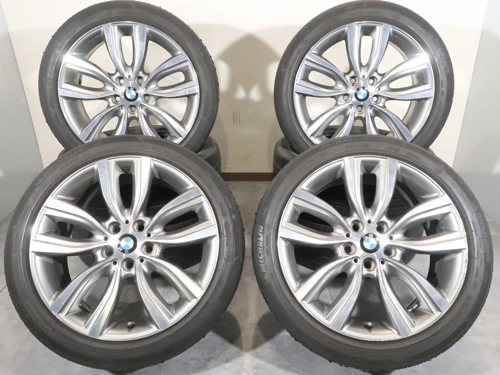 4本 BMW 2シリーズ F45 F46 純正 18インチ ホイール 8J +57 5H PCD 112 ラジアル ミシュラン プライマシー 3 225/45R18 グランツアラー