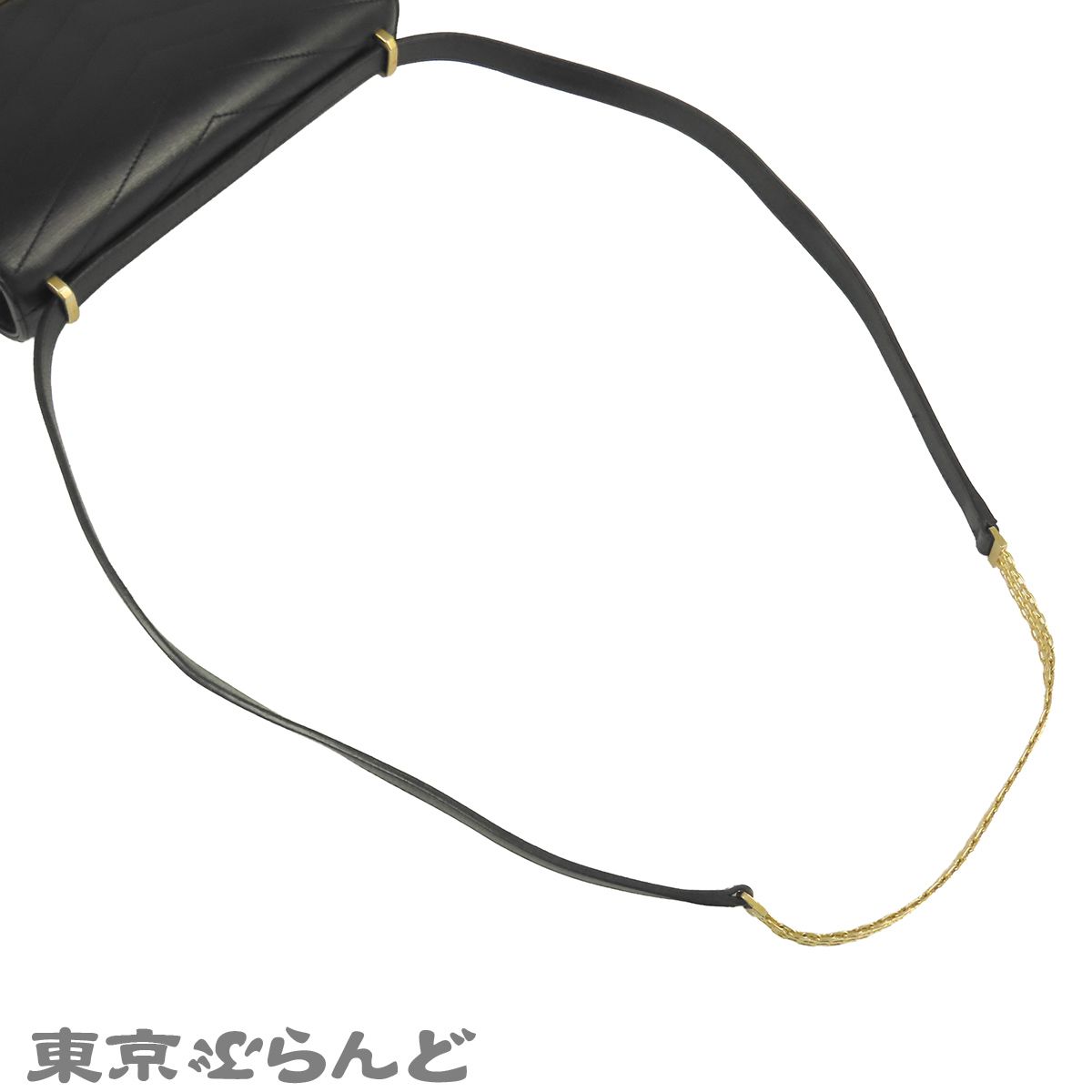 シャネル CHANEL ショルダーバッグ A57491 ブラック 黒 ゴールド金具 カーフ シェブロン Vステッチ 26番台 レディース 101866984