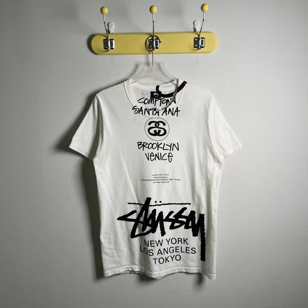 STUSSY x タカヒロミヤシタザソロイスト 40周年ワールドツアー半袖Tシャツ S