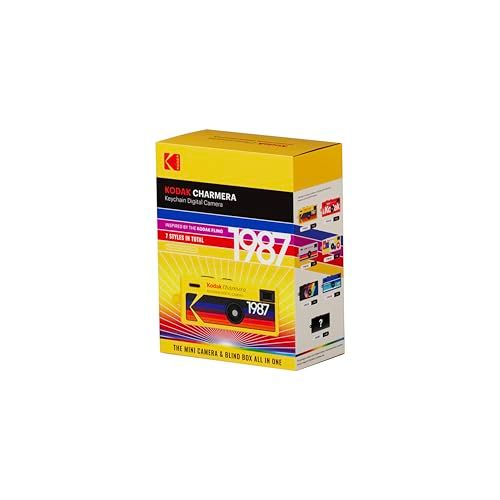 KODAK CHARMERA キーチェーン デジタルカメラブラインドボックス シングルボックス (1個)ミニカメラ、デジカメ、ビデオ録画、バッグチャーム、フィルムシミュレーションプリセット、1.6メガピクセル、マイクロSDカードスロット、初心 3d9d37bd