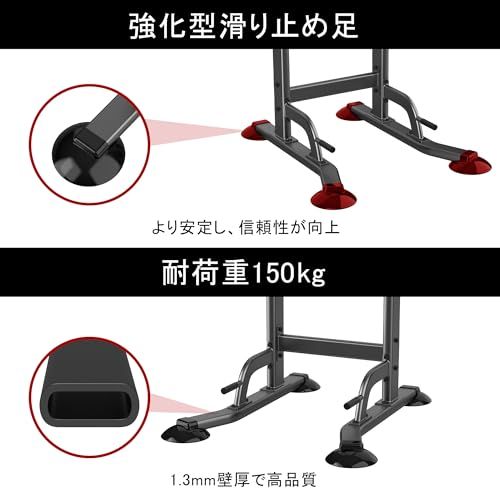 【日本企業】 ぶら下がり健康器 懸垂バー 懸垂マシン [コンパクト/耐荷重150kg/2年保証/日本語説明書/10段調節] 筋トレ チンニングスタンドma