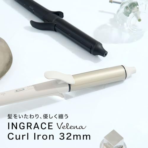 INGRACE Vellena curl iron イングレイス ヴェレナ カールアイロン MBM003A-K32 (ブラック, 32mm)ma