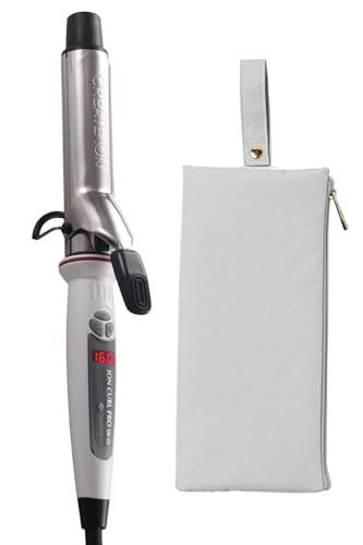 【正規販売店】CREATE ION クレイツ イオンカールアイロン プロ SR-32 C73310 ＋ 耐熱ヘアアイロンケース（ライトグレー）セット ヘアアイロンクレイツ コテ 32mmma