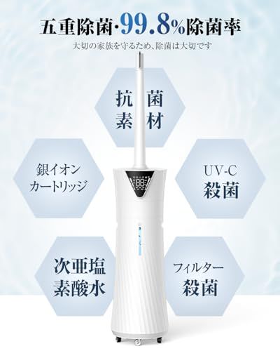 加湿器 大容量 17L Yutogen 【5重除菌浄化&AI知能調湿】 業務用 90°/180°自動首振り 超音波式加湿器 UVライト除菌 次亜塩素酸水 24時間タイマー 床置き 空気清浄 アロマ対応 お手入れ簡単 水漏れ防止 空焚き防止 省エネ オフィスma