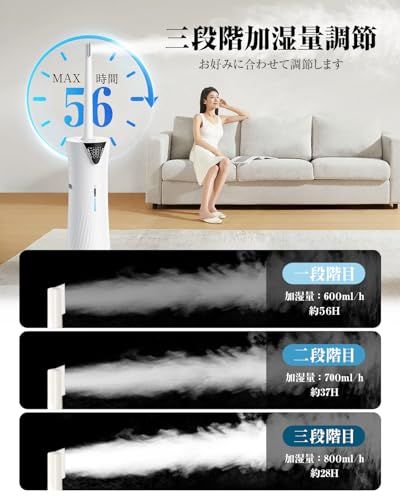 加湿器 大容量 17L Yutogen 【5重除菌浄化&AI知能調湿】 業務用 90°/180°自動首振り 超音波式加湿器 UVライト除菌 次亜塩素酸水 24時間タイマー 床置き 空気清浄 アロマ対応 お手入れ簡単 水漏れ防止 空焚き防止 省エネ オフィスma