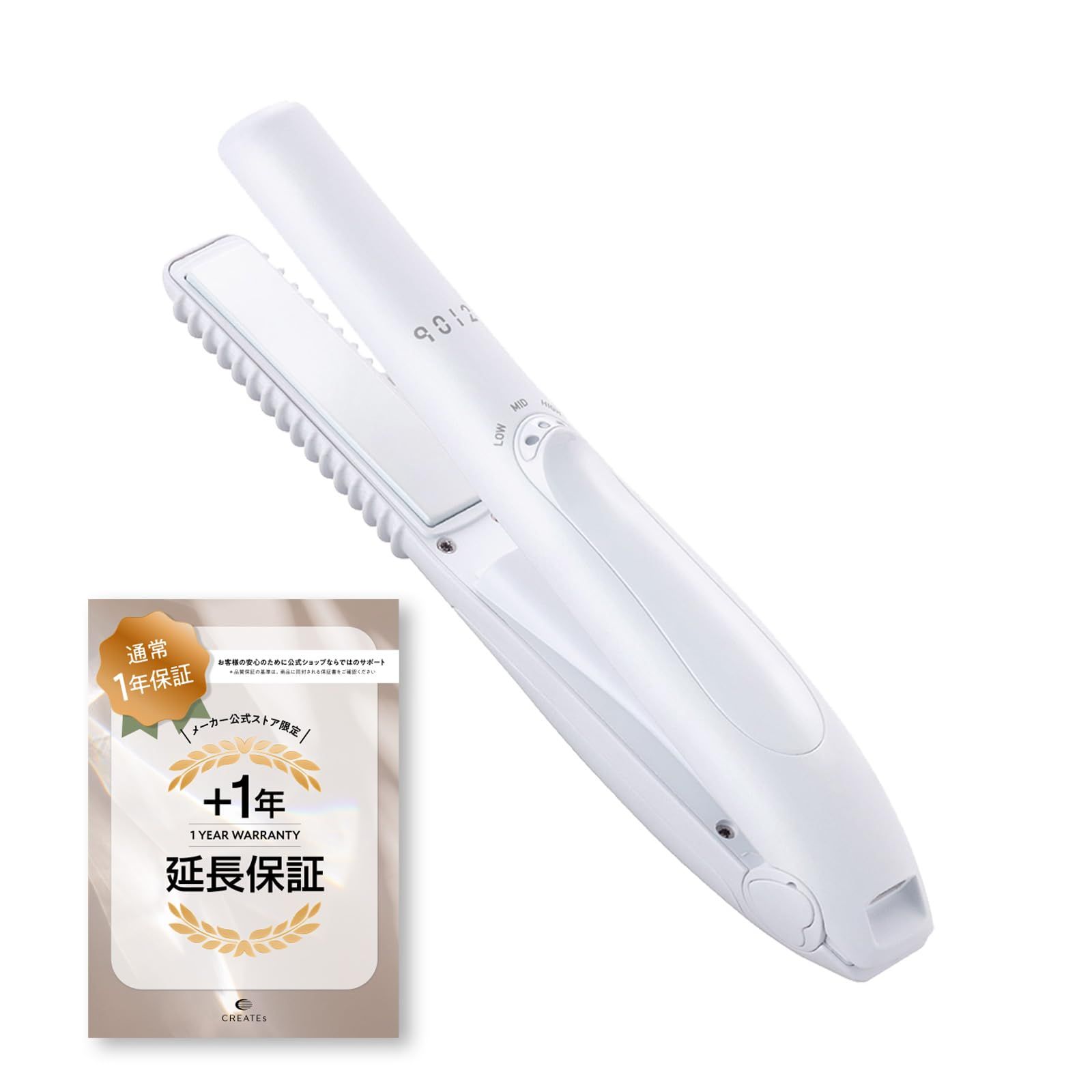 ◆新モデル◆公式ストア+1年延長保証◆クレイツ 9012 イオンコードレスストレートアイロン CSP9012-G01W 海外兼用 充電式 3段階温度設定ma ◆新モデル◆公式ストア+1年延長保証◆クレイツ 9012 イオンコードレスストレートアイロン CSP9012-G01W 海外兼用 充電式 3段階温度設定ma