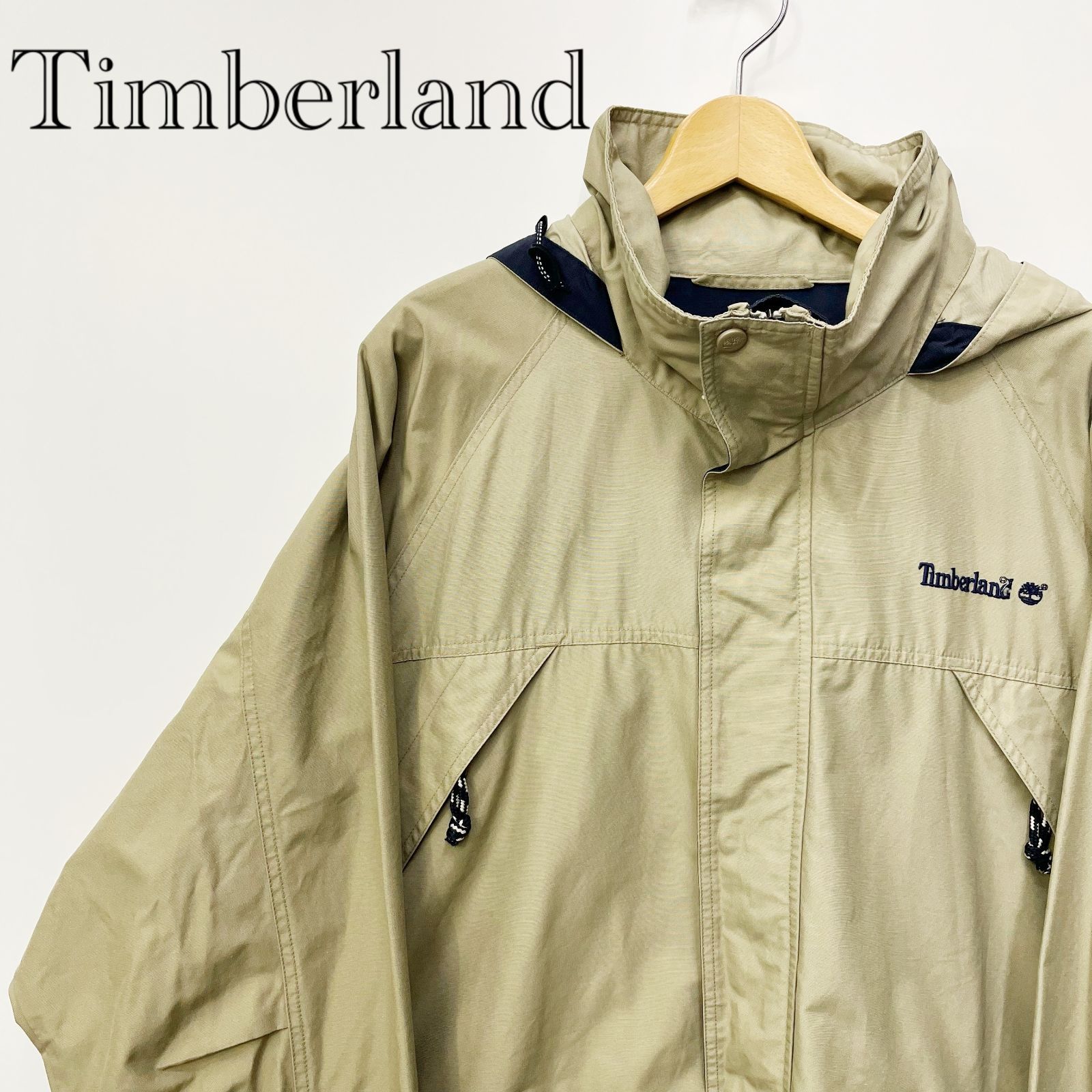 Timberland ティンバーランド マウンテンパーカー アウトドア ジャケット アウター 古着 XLサイズ ベージュ メンズ ＿208023 4,200円