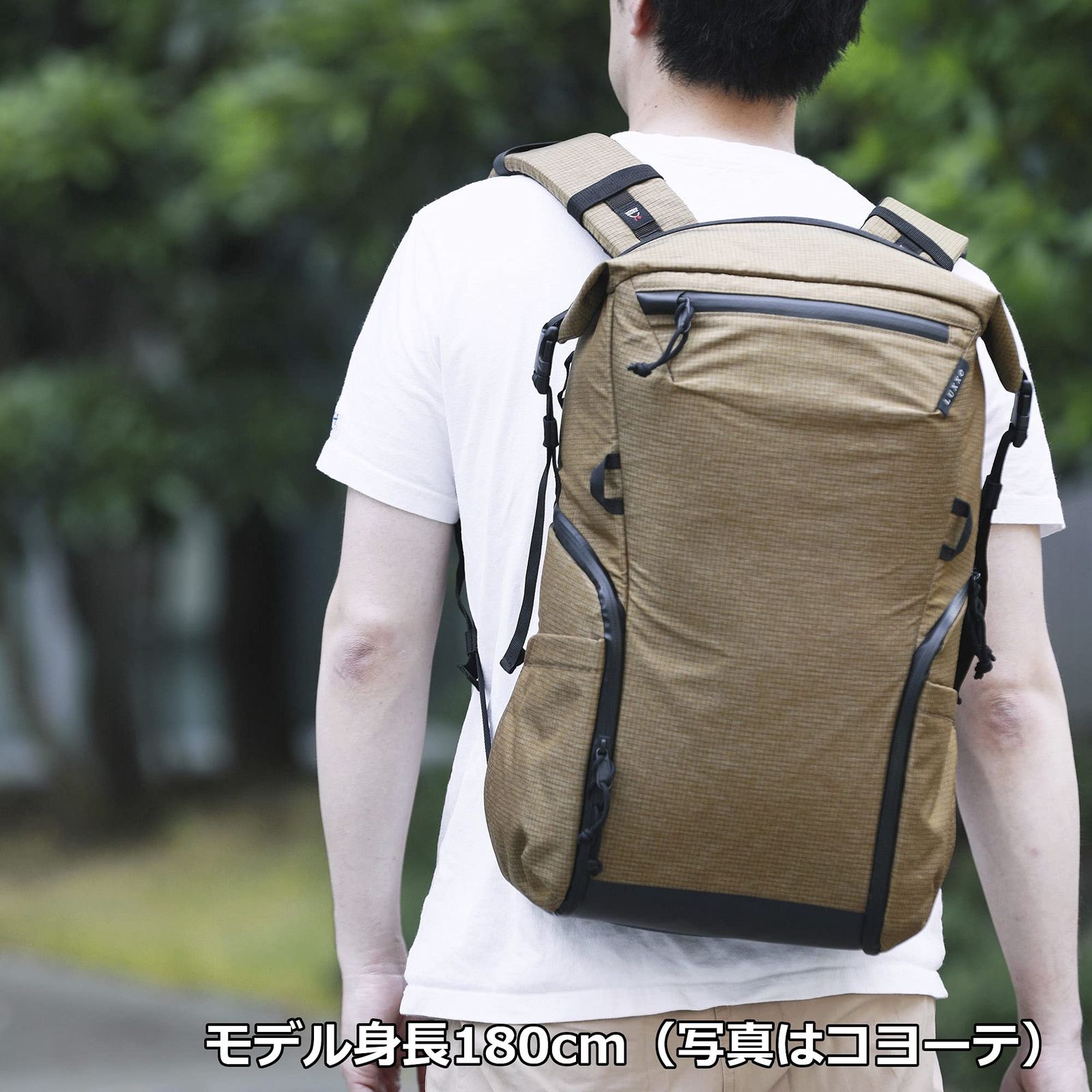 新品 ハクバ HAKUBA カメラバッグ LUXXe(ラグゼ) GRID ロールトップバックパック Mサイズ コヨーテ SPECTRAファイバー×CORDURAファブリック YKKファスナー採用 撥水 AMZSLX-GRBPMCY