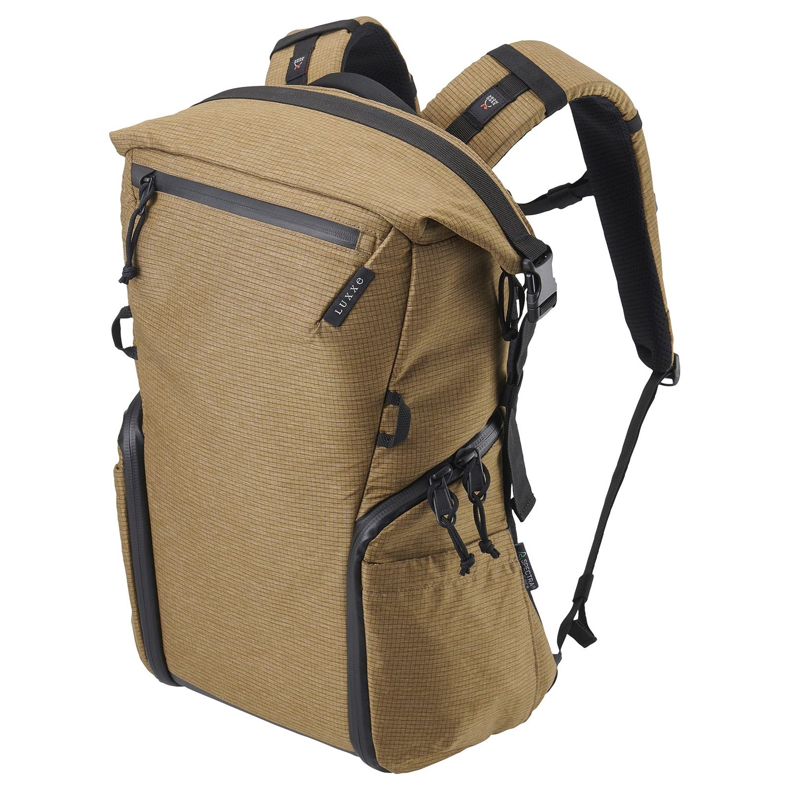 新品 ハクバ HAKUBA カメラバッグ LUXXe(ラグゼ) GRID ロールトップバックパック Mサイズ コヨーテ SPECTRAファイバー×CORDURAファブリック YKKファスナー採用 撥水 AMZSLX-GRBPMCY