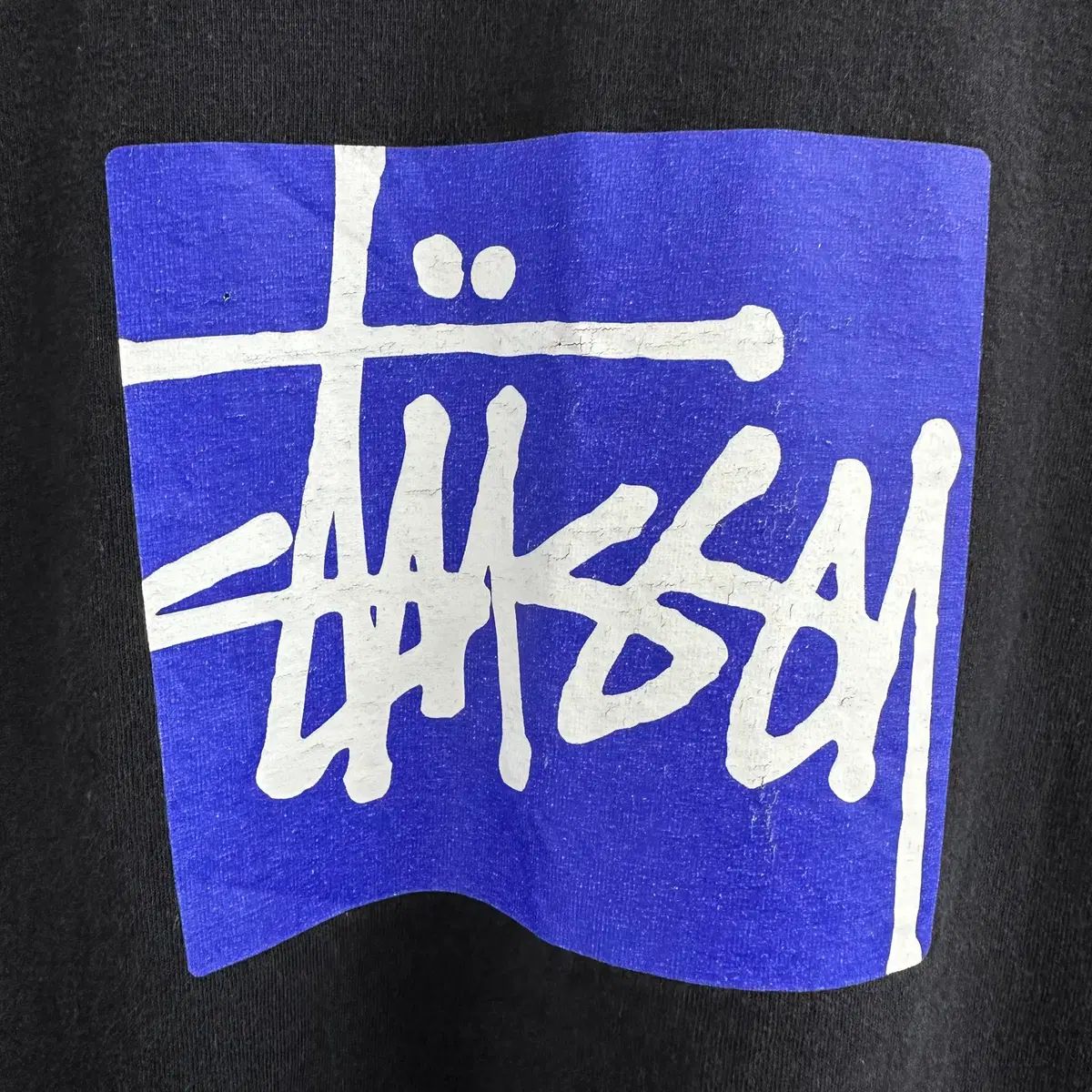 110 STUSSY ステューシー ストック ボックスロゴ メンズ ルーズフィット 半袖 Tシャツ