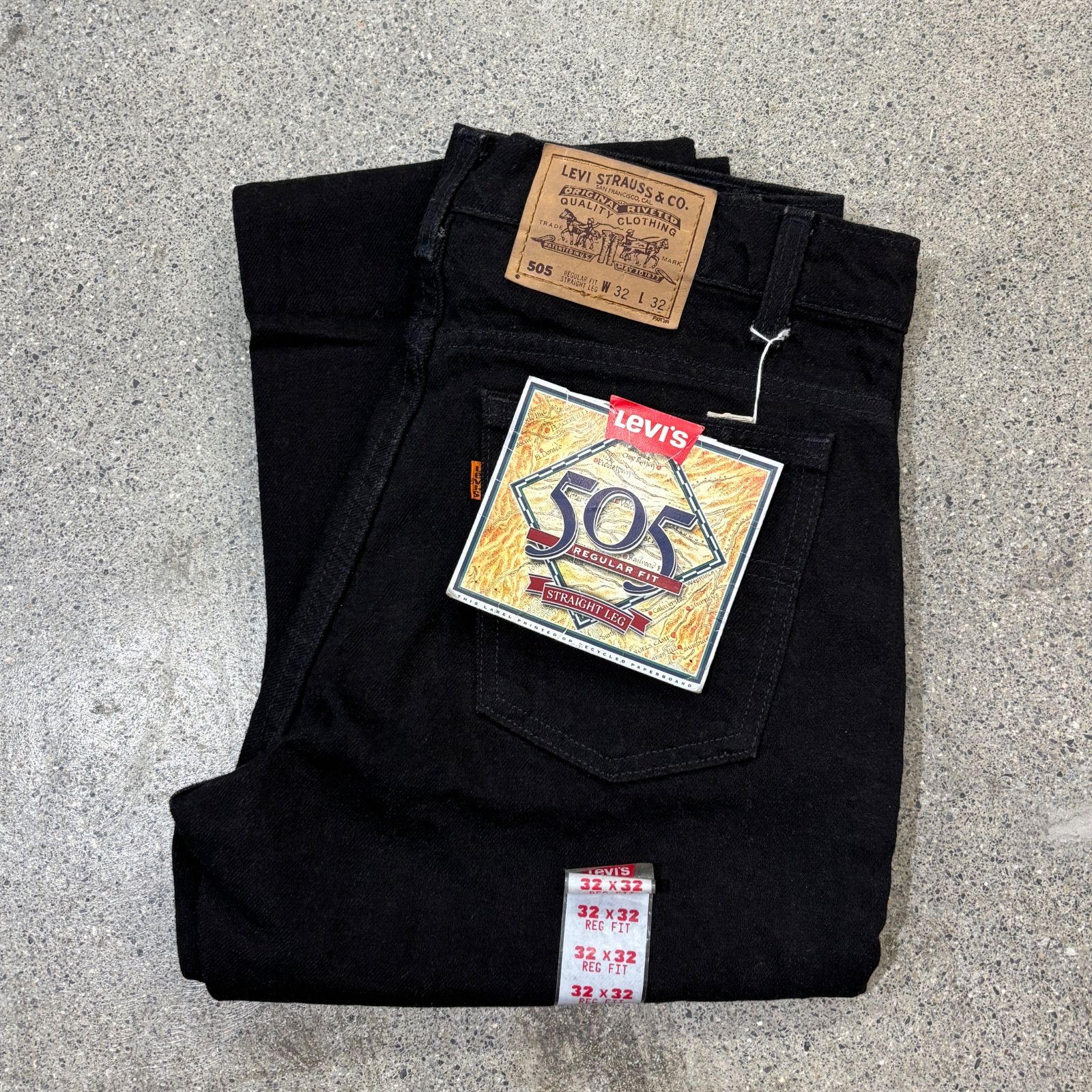 【Levi's】94s 505-4159 Made in USA Black W32 L33 