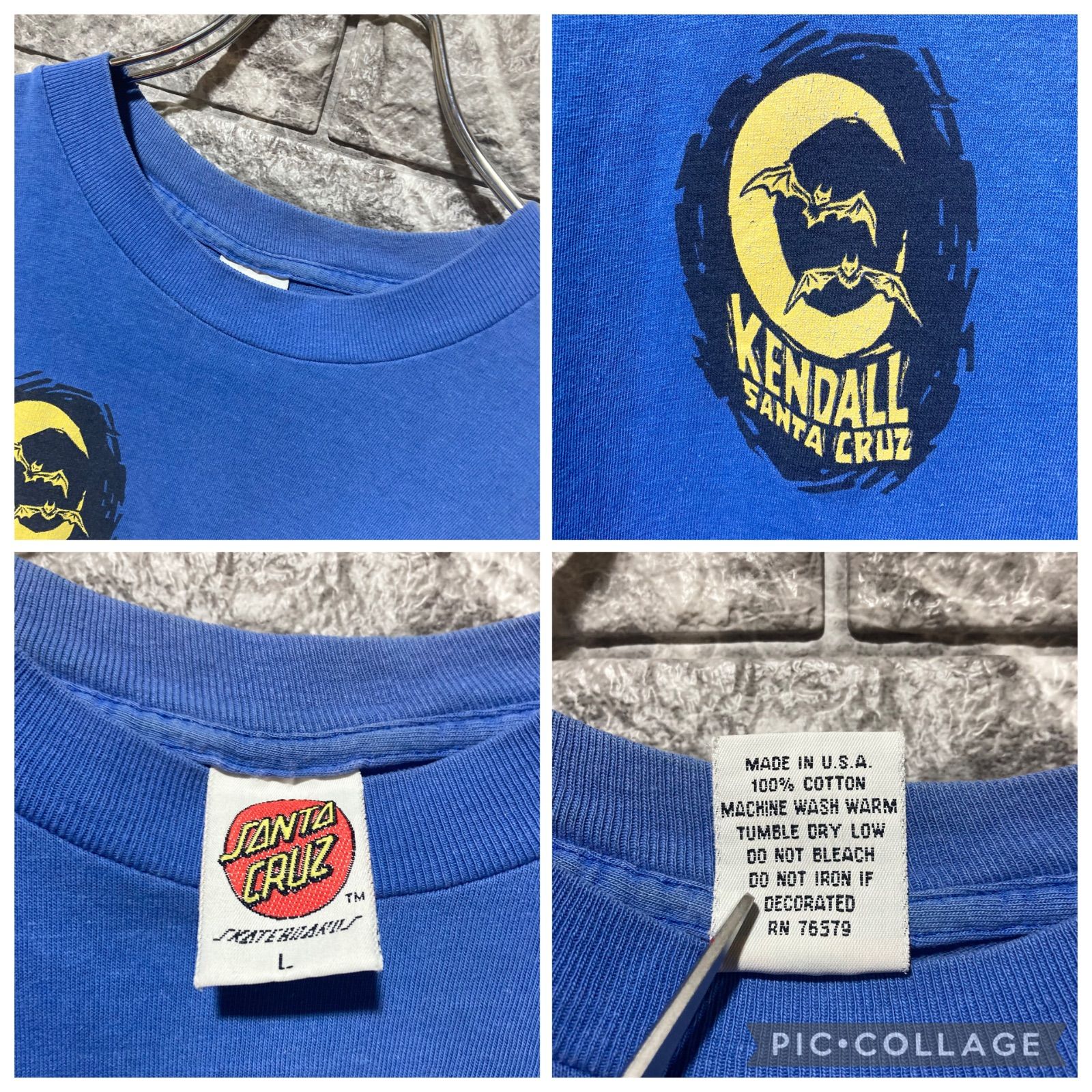 SANTA CRUZ Tシャツ USA製 80s 90s JEFF KENDALL サンタクルーズ 