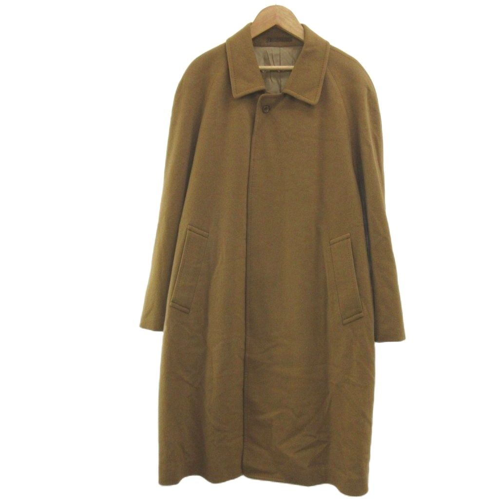 ピエロキエサ PIERO CHIESA コート カシミヤ F キャメル ロング丈 無地 レギュラーカラー 長袖 /GR ■GY99