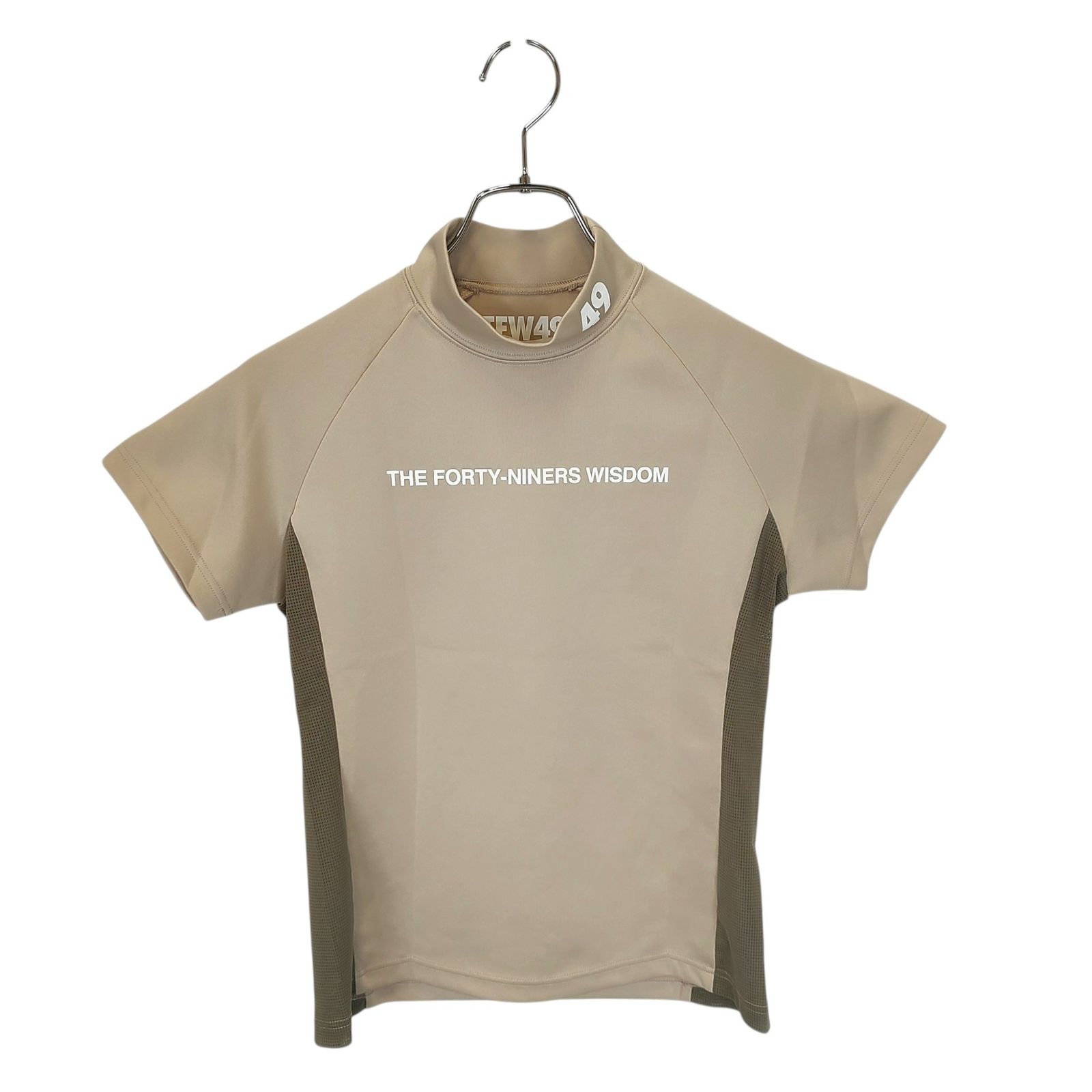 TFW49 ティーエフダブリュー ゴルフ 24SS SIDE MESH MOCKNECK サイドメッシュ 半袖 モックネック Tシャツ TL0241006 S ライトブラウン レディース