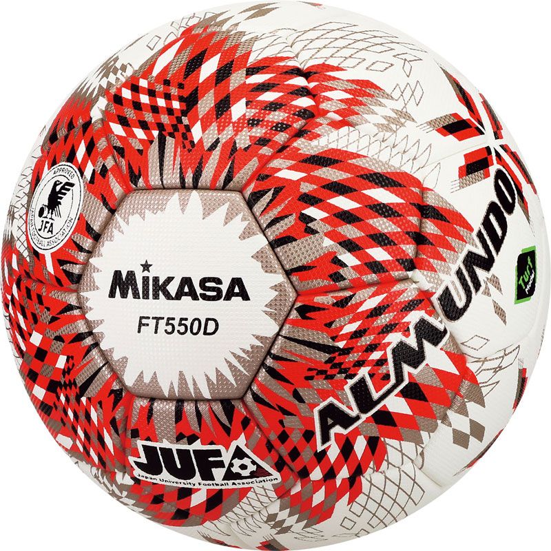 MIKASA(ミカサ) サッカーボール 国際公認球･検定球 サッカー ボール サッカーボール FT550DRBSJ、赤