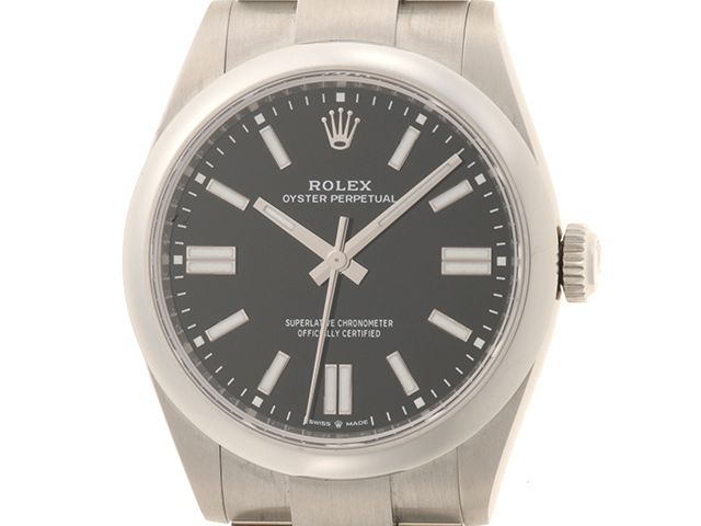 ROLEX ロレックス オイスター パーペチュアル41 134300 腕時計 ステンレススチール ブラック文字盤 自動巻き メンズ【中古】【472】SJ
